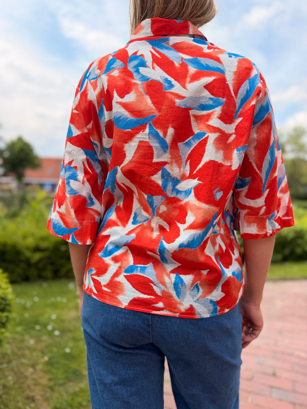 Saint James Alice MC Bluse mit Printmuster