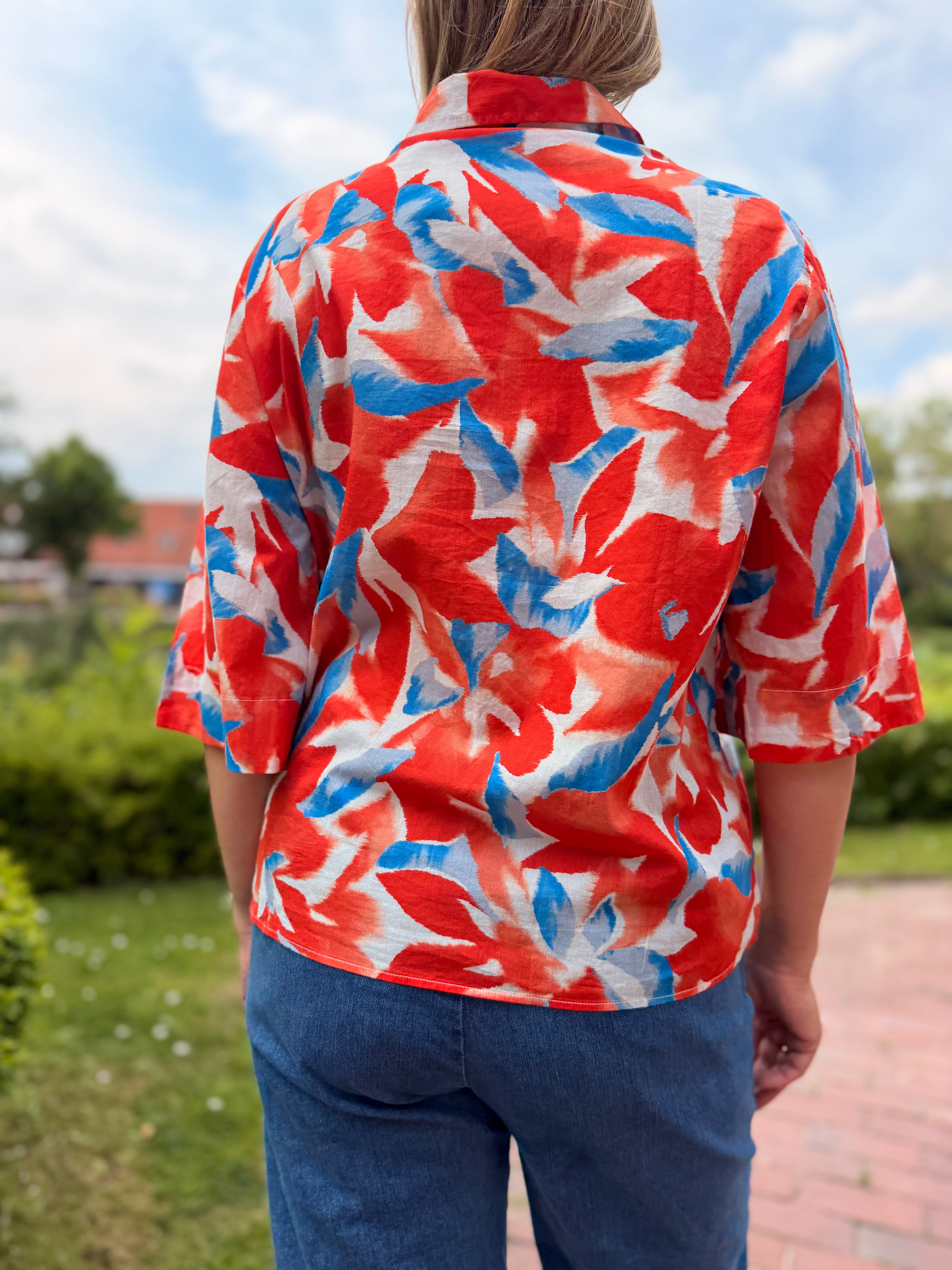 Saint James Alice MC Bluse mit Printmuster