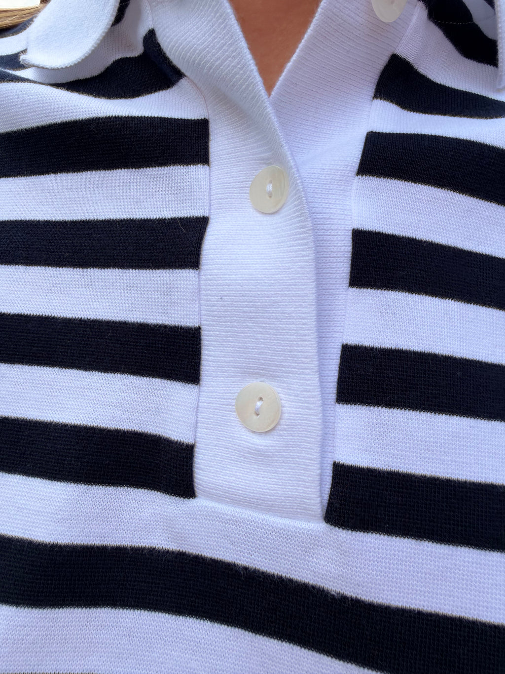 Saint James Carola R Poloshirt Blanc/Marine