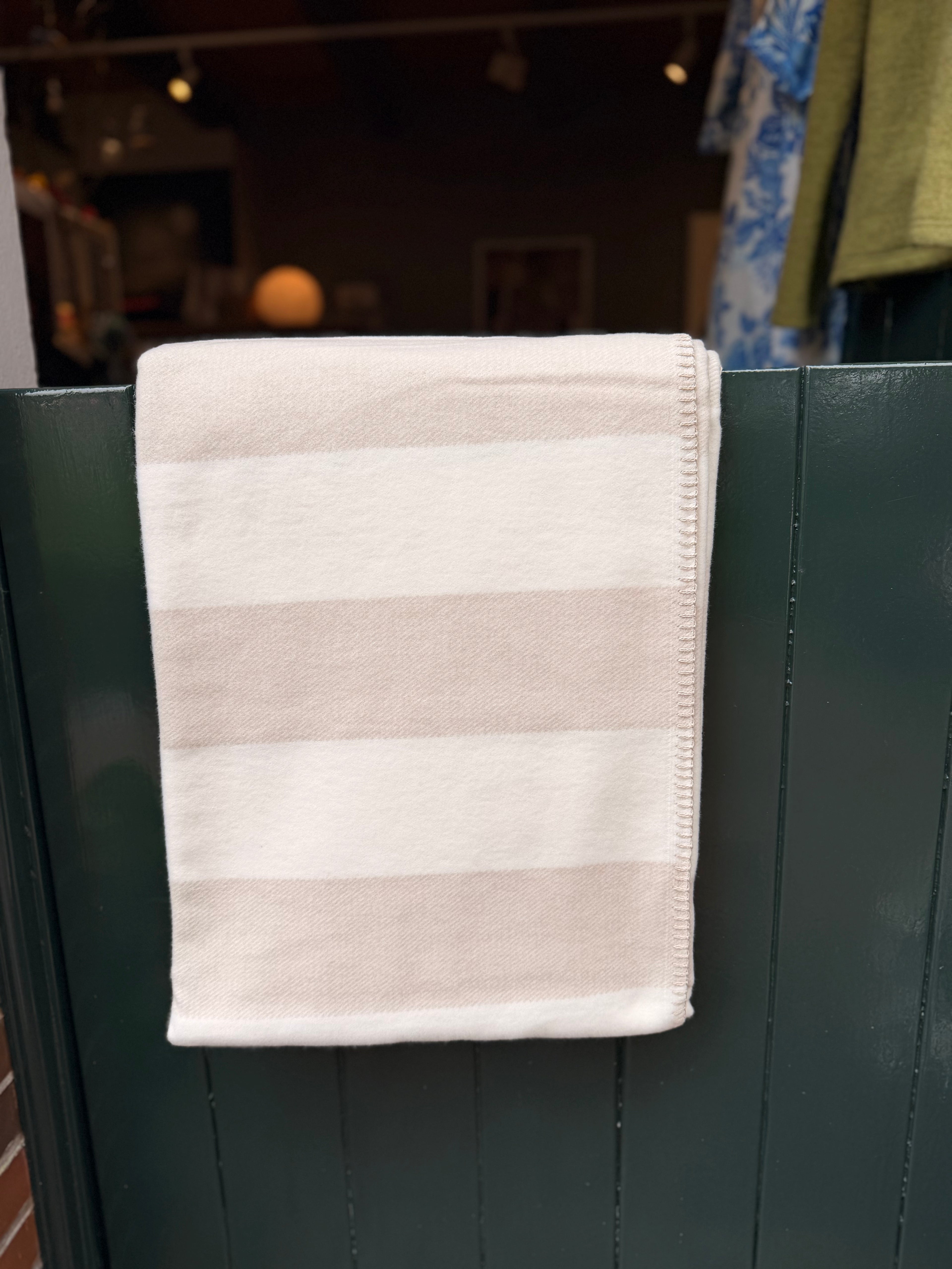 Riema Bio-Baumwolldecke Beige-Natur