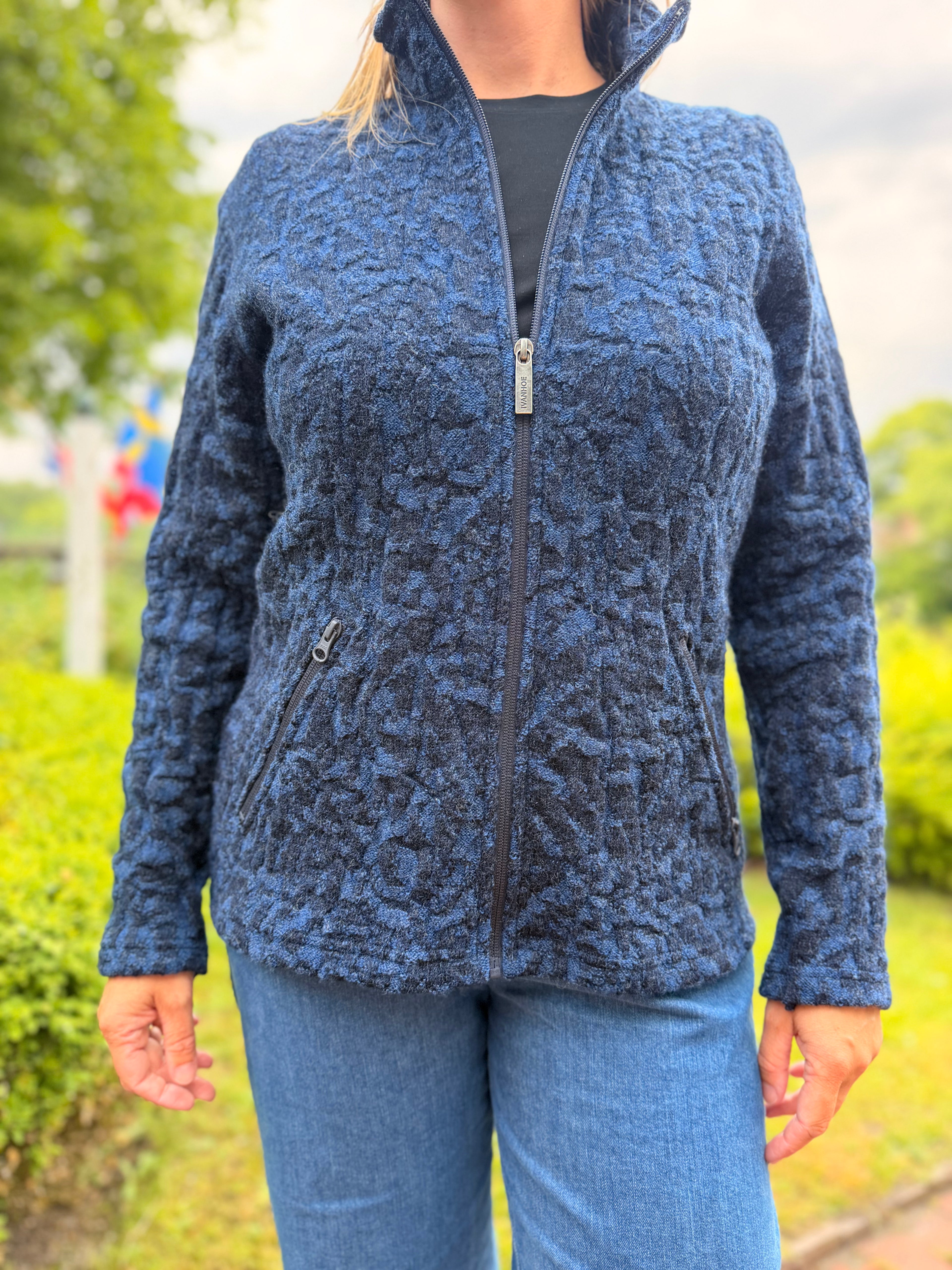 Ivanhoe Tuva Wolljacke - Light Navy